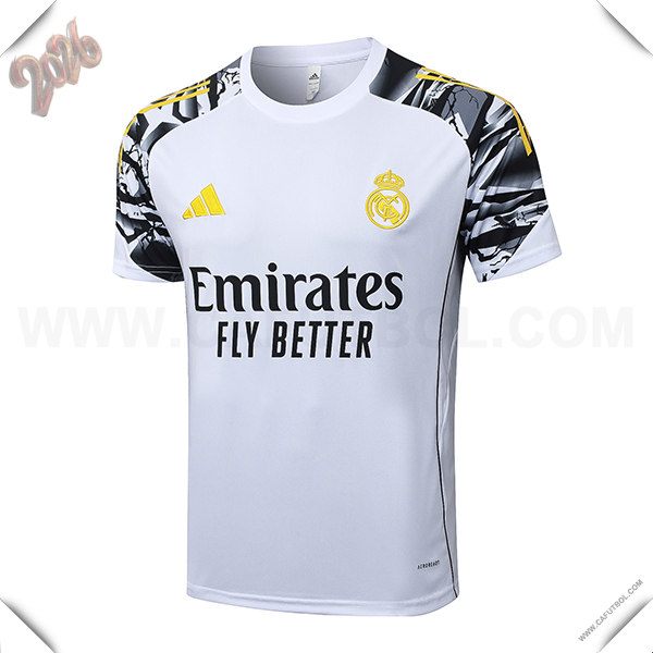 Training T-Shirt Real Madrid Blanco/Negro 2025/2026