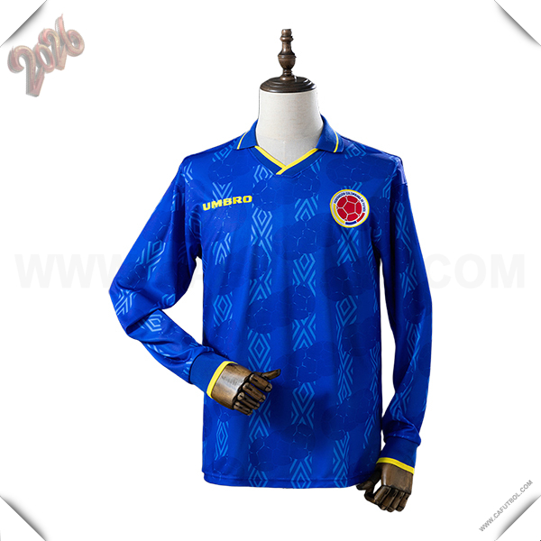 Segunda Camiseta de Colombia Mangas Largas Retro 1994
