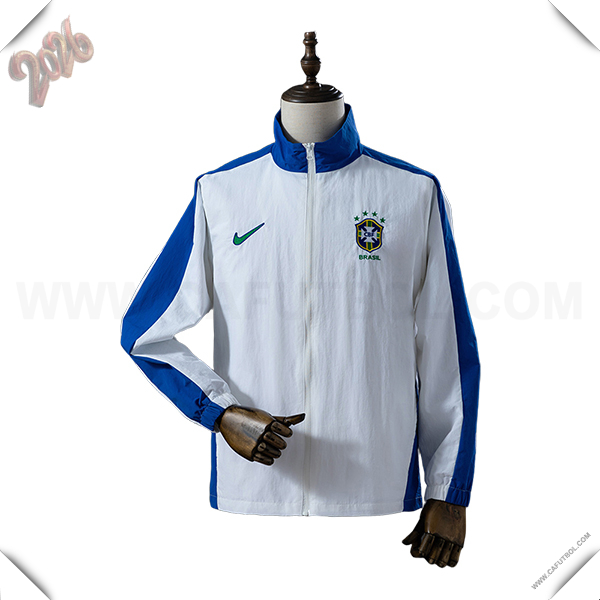 Rompevientos Brasil Blanco/Azul 2025/2026
