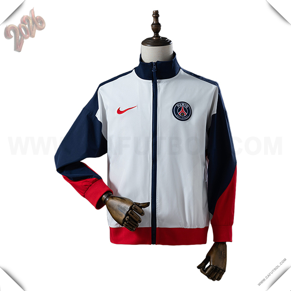 Rompevientos PSG Blanco/Azul/Rojo 2025/2026