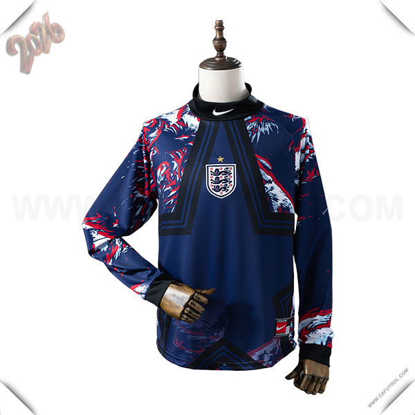 Camiseta Equipo de Portero Inglaterra Mangas Largas 2026/2027 Azul Marine