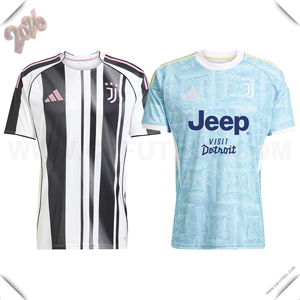 Camisetas De Futbol Juventus Caja de Regalo Promocional Primera + Segunda 2025/2026
