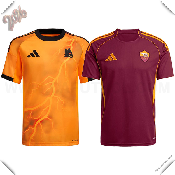 Camisetas De Futbol AS Roma Caja de Regalo Promocional Primera + Segunda 2025/2026