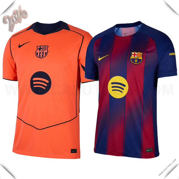 Camisetas De Futbol FC Barcelona Caja de Regalo Promocional Primera + Segunda 2025/2026