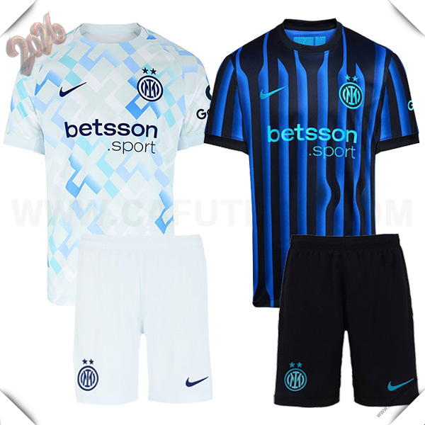 Camisetas De Futbol Inter Milan Caja de Regalo Promocional Primera + Segunda + Cortos 2025/2026