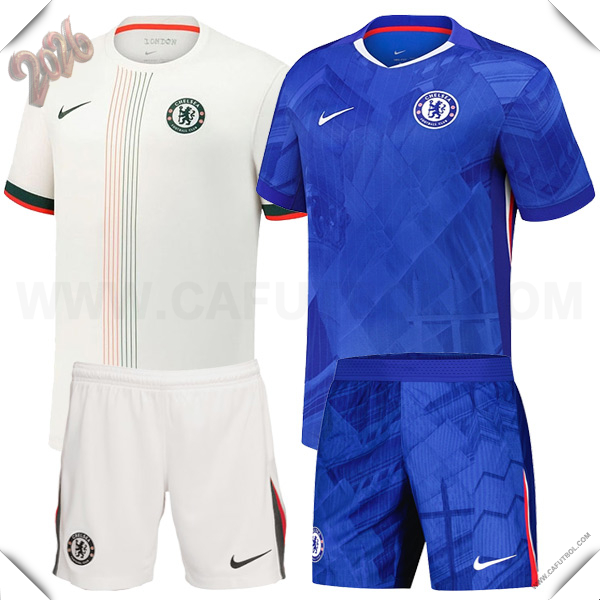 Camisetas De Futbol Chelsea Caja de Regalo Promocional Primera + Segunda + Cortos 2025/2026