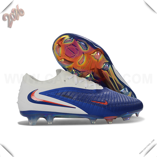 Nike Botas De Fútbol Phantom GX III Elite FG Blanco/Azul