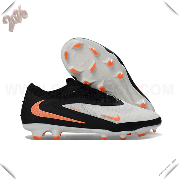 Nike Botas De Fútbol Phantom GX III Elite FG Blanco/Negro/Naranja