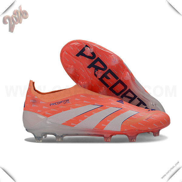 Adidas Botas De Fútbol 25 Predator Elite LL FG Naranja/Blanco -02