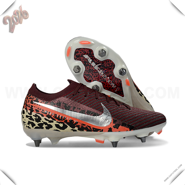 Nike Botas De Fútbol AIR ZOOM MERCURIAL VAPOR XVI ELITE SG-PRO Marrón/Gris/Naranja