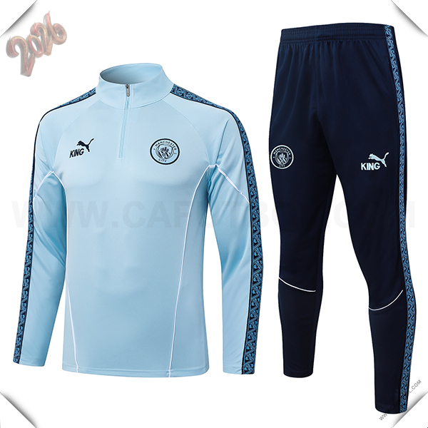 Chandal de Futbol Manchester City Azul Claro 2025/2026