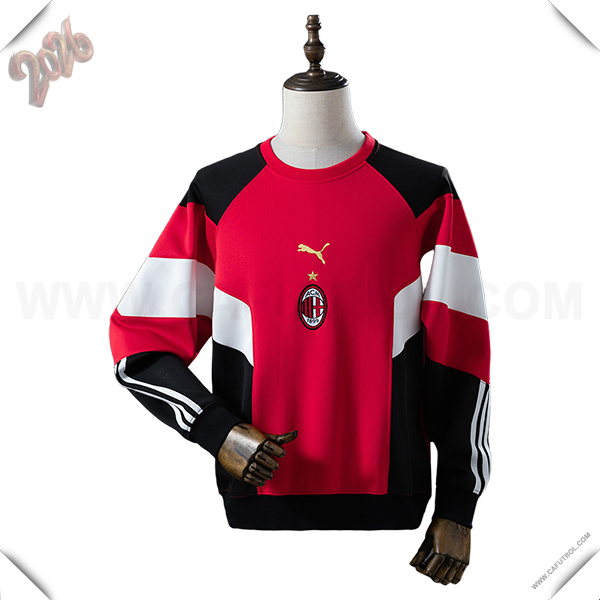 Sudadera De Entrenamiento AC Milan Rojo/Negro/Blanco 2025/2026 -02