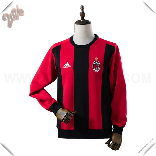 Sudadera De Entrenamiento AC Milan Rojo/Negro 2025/2026 -03