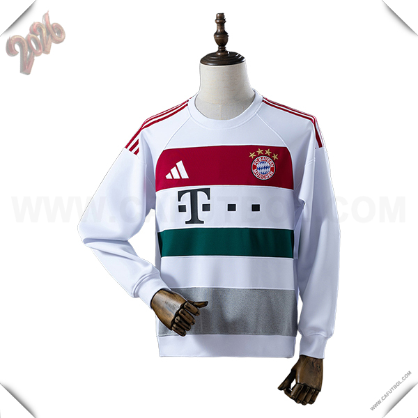 Sudadera De Entrenamiento Bayern Munich Blanco/Rojo/Verde/Gris 2025/2026
