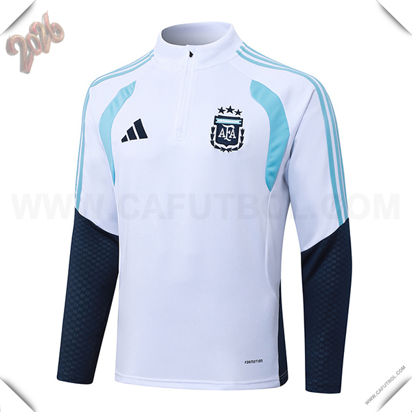 Sudadera De Entrenamiento Argentina Blanco/Azul 2025/2026 -02