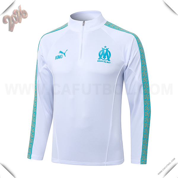 Sudadera De Entrenamiento Marsella Blanco/Verde 2025/2026
