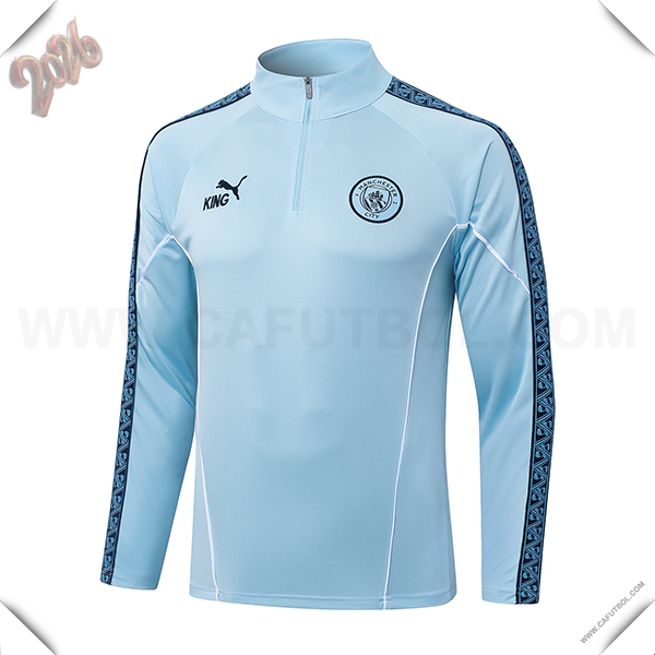 Sudadera De Entrenamiento Manchester City Azul Claro 2025/2026