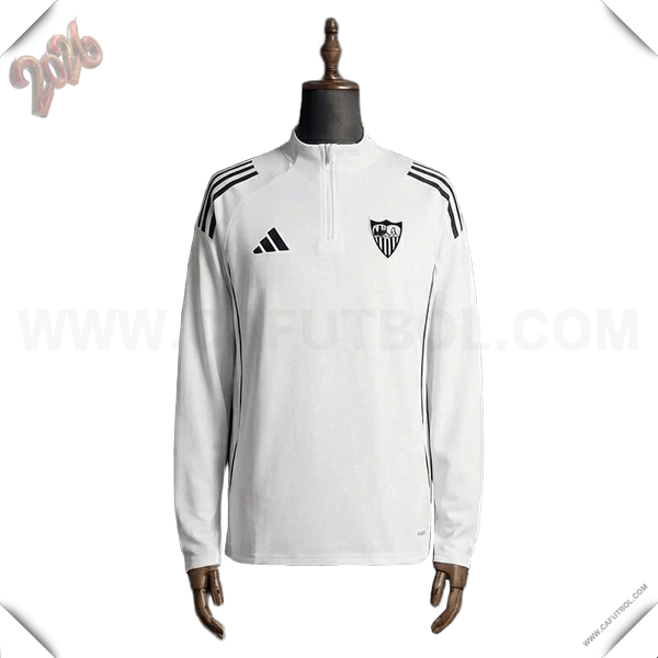 Sudadera De Entrenamiento Seville Blanco/Negro 2025/2026