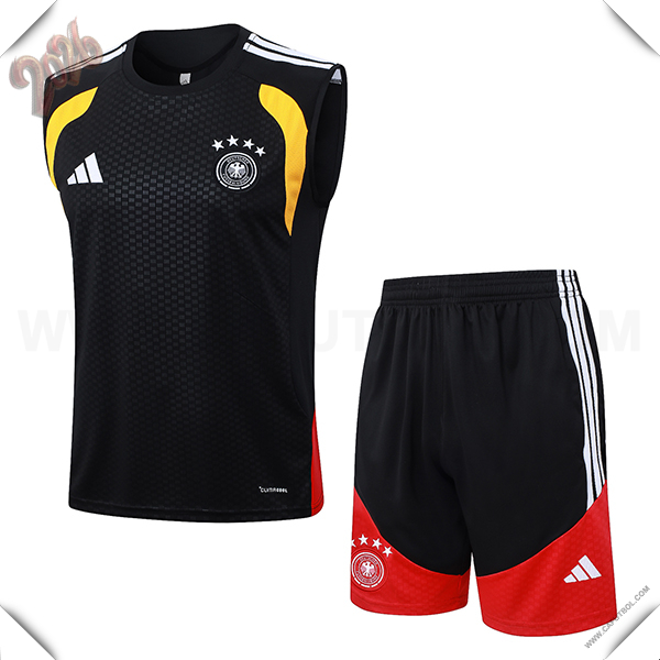 Camiseta Entrenamiento sin mangas Alemania Negro 2025/2026