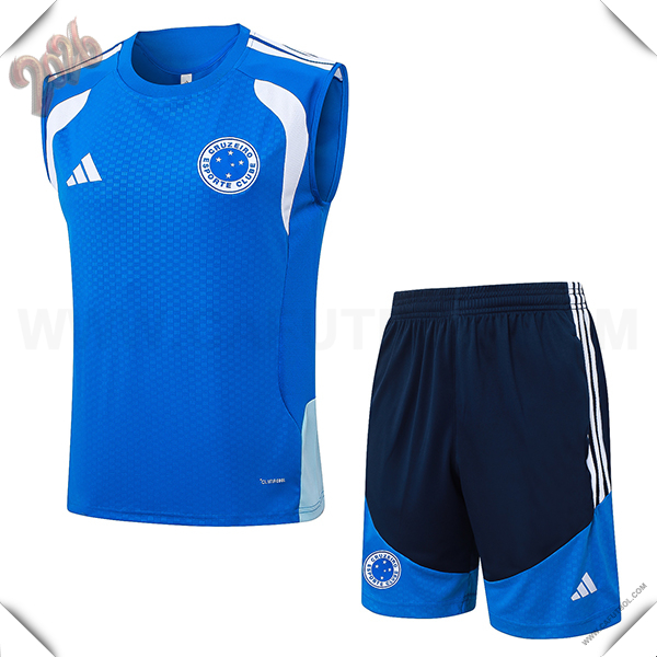 Camiseta Entrenamiento sin mangas Cruzeiro Azul/Blanco 2025/2026