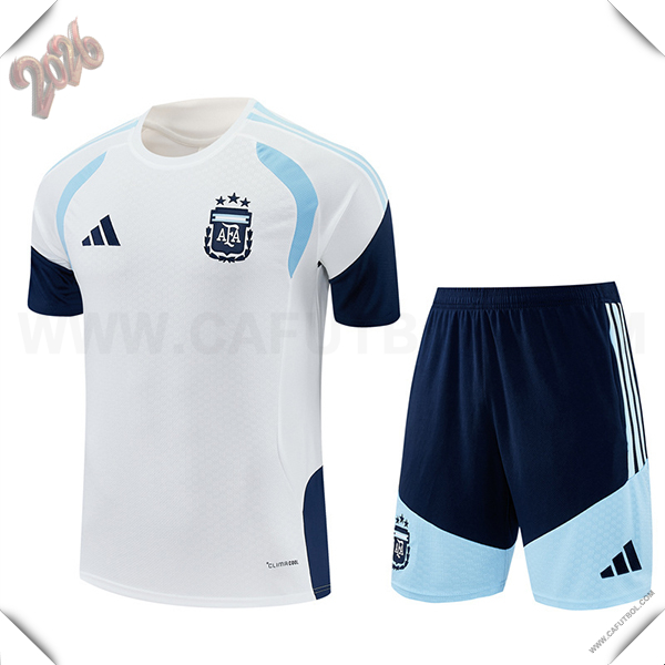 Camiseta Entrenamiento Argentina Blanco/Azul 2025/2026