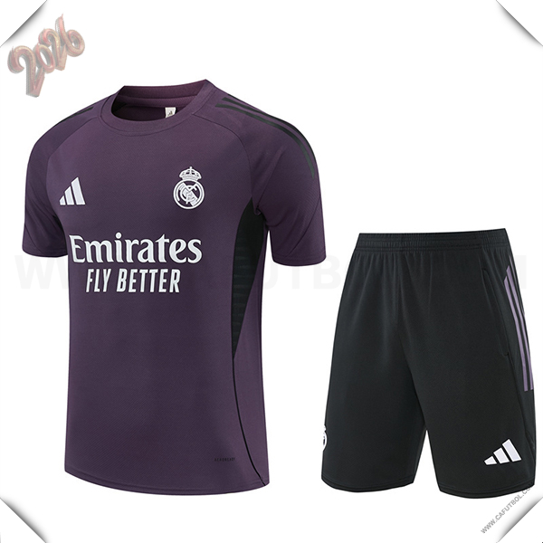 Camiseta Entrenamiento Real Madrid Violeta/Negro 2025/2026