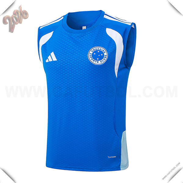 Chalecos De Futbol Cruzeiro Azul/Blanco 2025/2026 -02