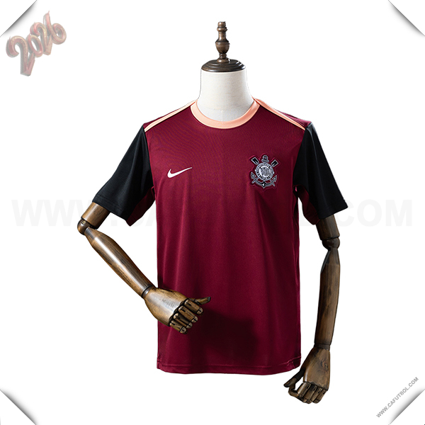 Training T-Shirt Corinthians Rojo/Negro 2025/2026