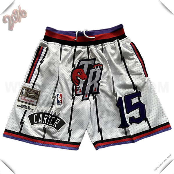 Cortos NBA Toronto Raptors 2025/26 Blanco
