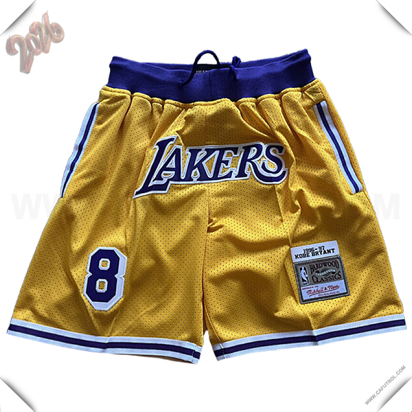 Cortos NBA Los Angeles Lakers 2025/26 Amarillo/Violeta