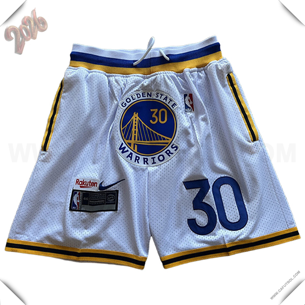 Cortos NBA Golden State Warriors 2025/26 Blanco/Amarillo/Azul