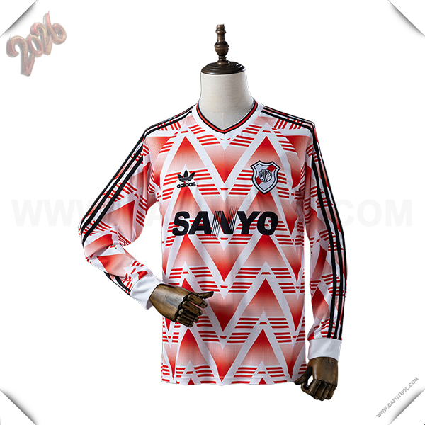 Segunda Camiseta de River Plate Mangas Largas Retro 1992/1993