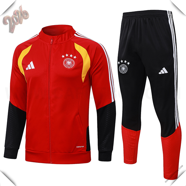 Chandal Chaquetas de Alemania Rojo/Negro/Amarillo 2025/2026