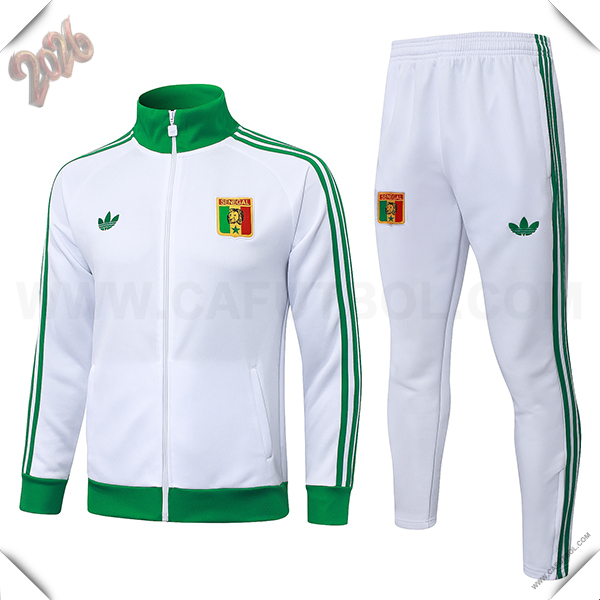 Chandal Chaquetas de Senegal Blanco/Verde 2025/2026 -02