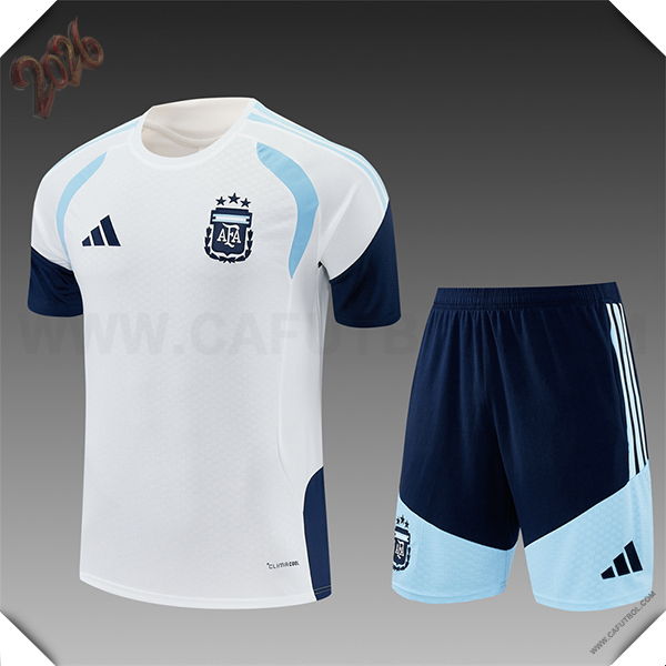 Camiseta Entrenamiento Argentina Ninos Blanco/Azul 2025/2026