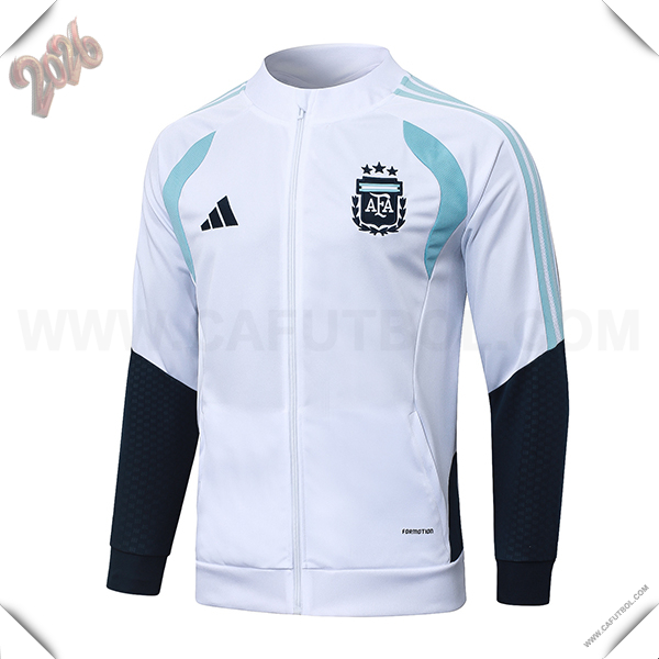 Chaquetas Futbol Argentina Blanco/Azul 2025/2026