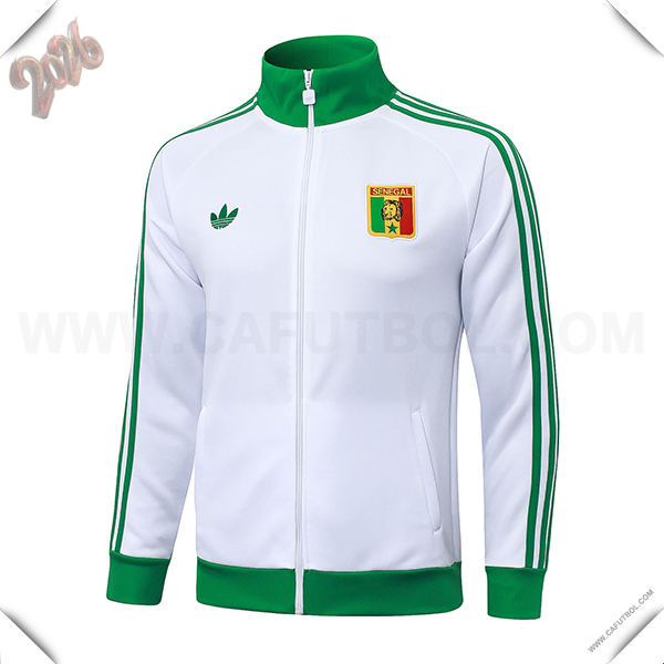 Chaquetas Futbol Senegal Blanco/Verde 2025/2026