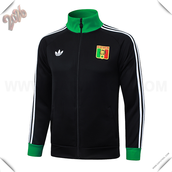 Chaquetas Futbol Senegal Negro/Verde 2025/2026