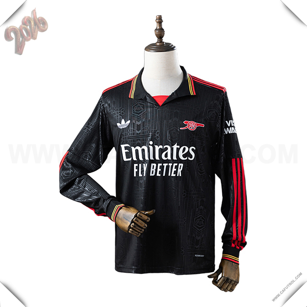 Camiseta de Arsenal Mangas Largas Edicion Especial 2025/2026 Negro