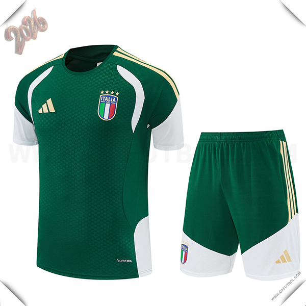 Training T-Shirt Italia Verde/Blanco/Amarillo 2025/2026