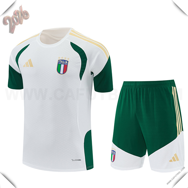 Training T-Shirt Italia Blanco/Verde/Amarillo 2025/2026