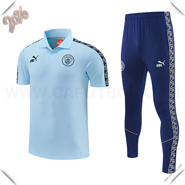 Camiseta Polo Manchester City Azul Claro 2026/2027