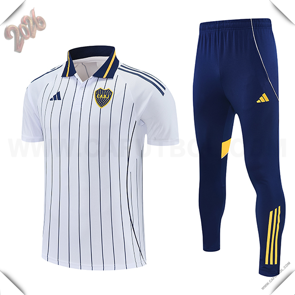 Camiseta Polo Boca Juniors Blanco/Azul/Amarillo 2026/2027