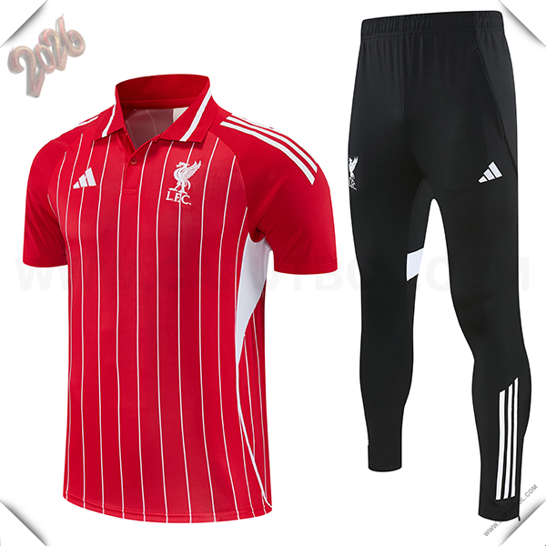 Camiseta Polo FC Liverpool Rojo/Blanco 2026/2027