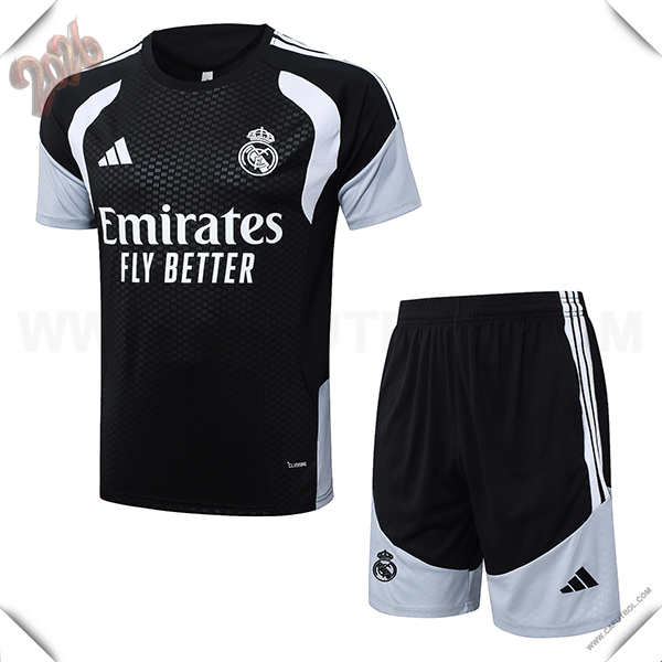 Training T-Shirt Real Madrid Negro/Blanco 2026/2027