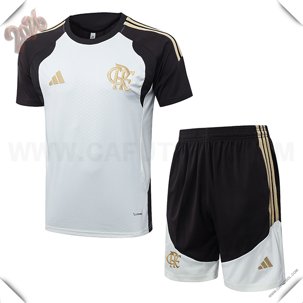 Training T-Shirt Flamengo Blanco/Negro/Amarillo 2026/2027