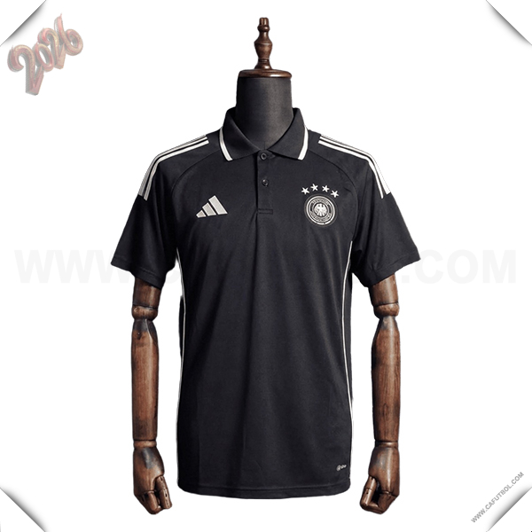 Camiseta Polo Alemania Negro/Blanco 2026/2027