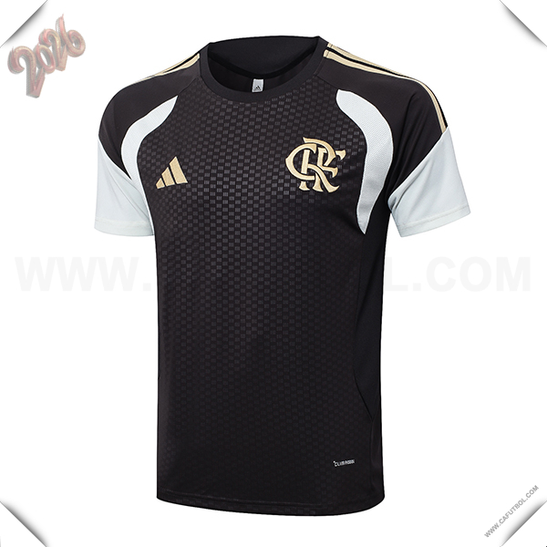Training T-Shirt Flamengo Negro/Blanco/Amarillo 2026/2027