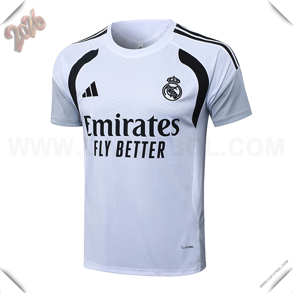Training T-Shirt Real Madrid Blanco/Negro 2026/2027