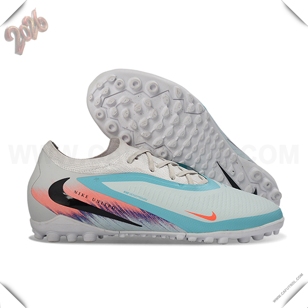 Nike Botas De Fútbol Phantom 6 Low Pro Azul/Blanco/Naranja